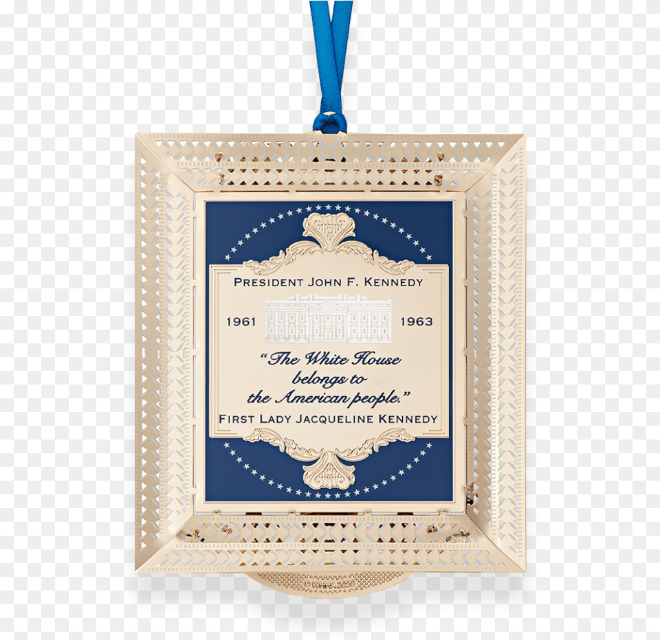 Back Of 2020 Christmas Ornament Honoring John F Picture Frame, Text, Diploma, Document Free Png Download