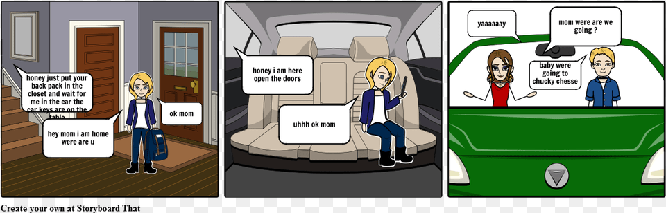 Back Of A Car Inside Cartoon, Book, Comics, Publication, Person Free Png Download