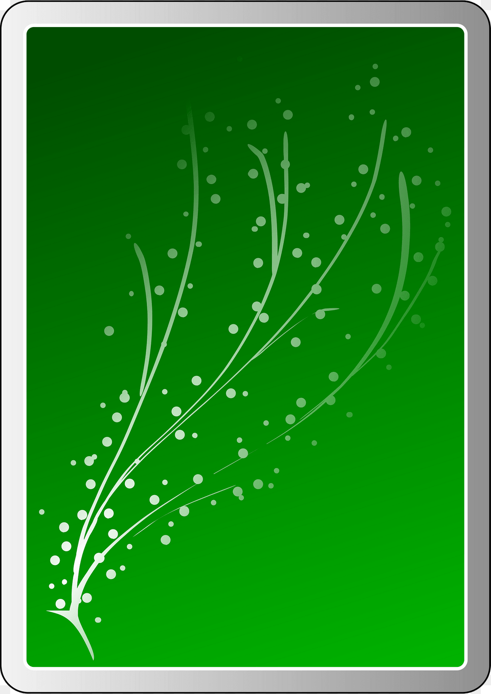 Back Of A Card Green Clipart, Art, Floral Design, Graphics, Leaf Free Png Download