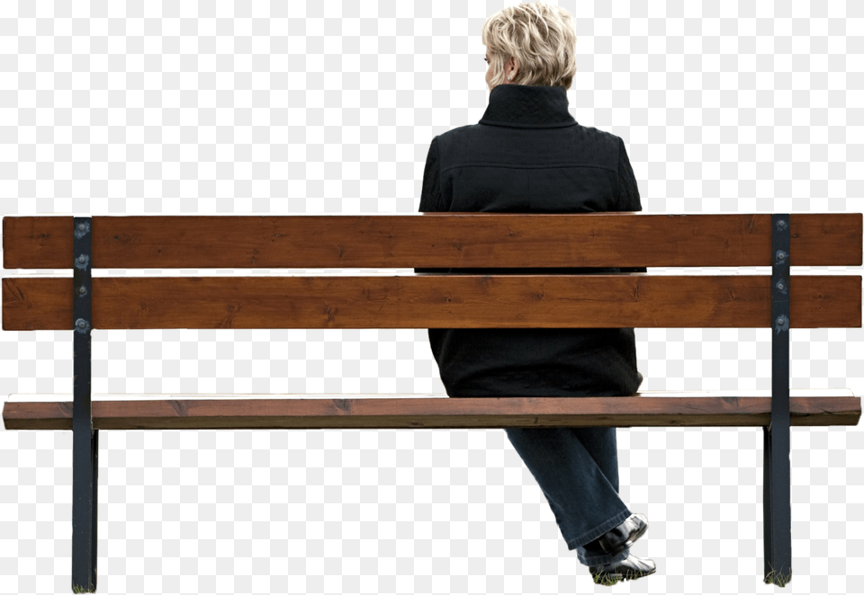 Back Of Bench, Furniture, Adult, Person, Man Free Png Download