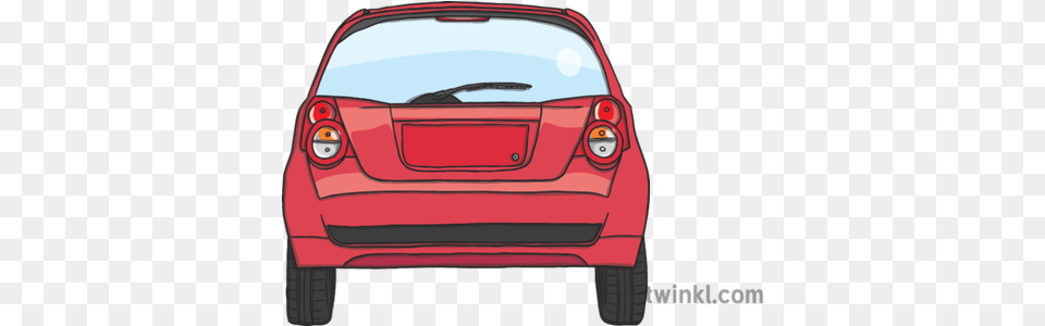 Back Of Car Illustration Back Of Car Illustration, Transportation, Vehicle, Bumper, License Plate Png Image