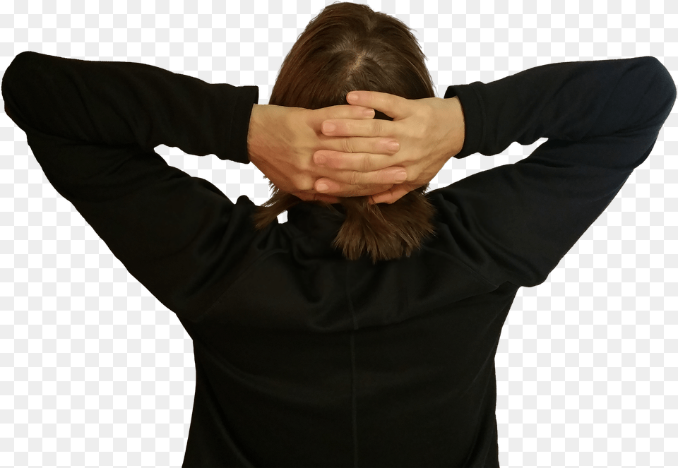 Back Of Head Transparent, Sleeve, Person, Long Sleeve, Hand Png Image