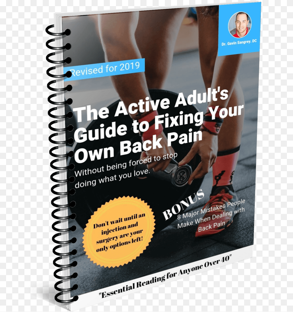 Back Pain Ebook Cover Weight Loss, Advertisement, Poster, Person, Publication Free Png