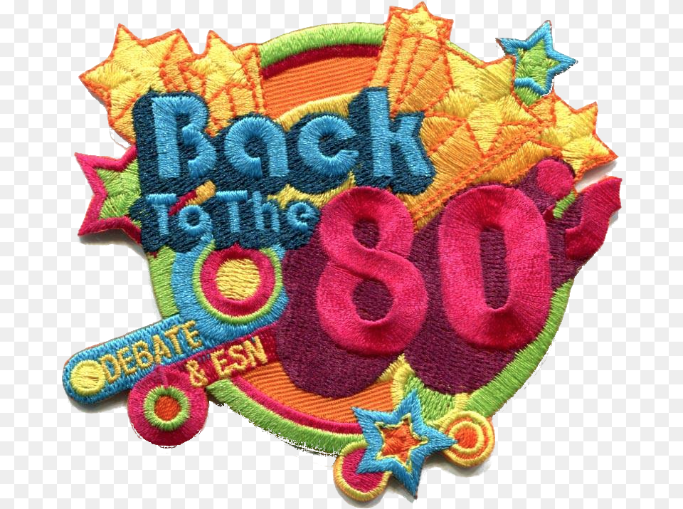 Back To 80s Party, Badge, Logo, Symbol, Pattern Free Png