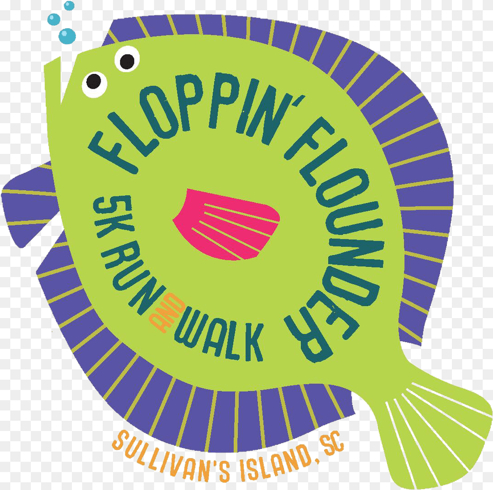 Back To Club Races Floppin Flounder 5k, Animal, Sea Life, Logo, Fish Png