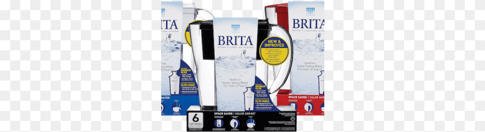 Back To College With Brita And A 50 Target Gift Card Brita Space Saver Water Filter Pitcher 6 Cups Black, Bottle, Advertisement, Poster, Gas Pump Free Transparent Png
