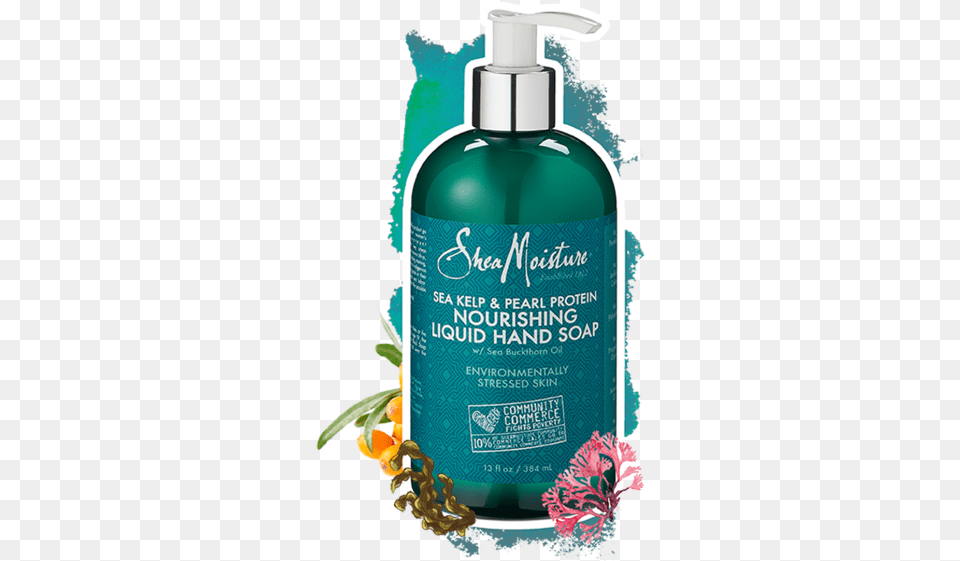 Back To Home Sheamoisture Sea Kelp And Pearl Protein Sea Salt Texture, Bottle, Herbal, Herbs, Lotion Png