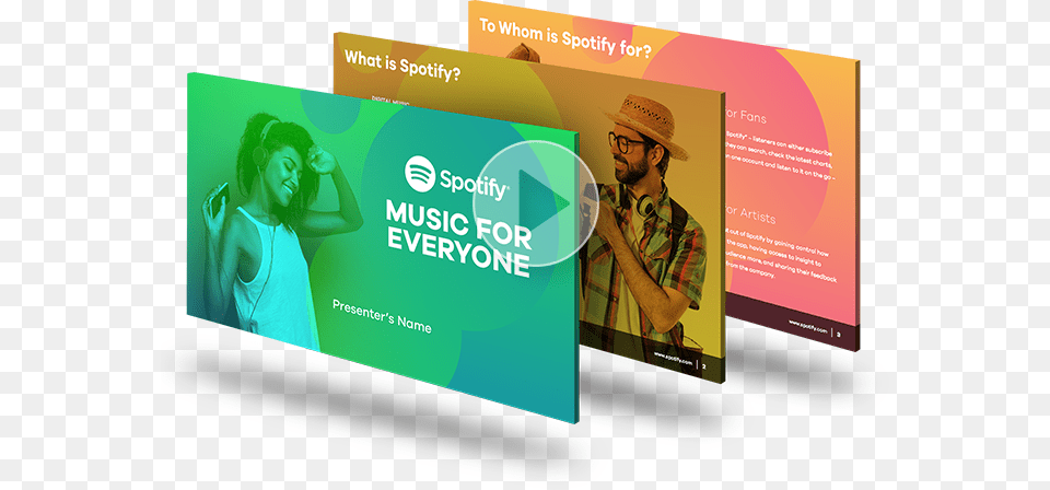 Back To Portfolio Spotify Pitch Deck, Advertisement, Poster, Adult, Female Free Png
