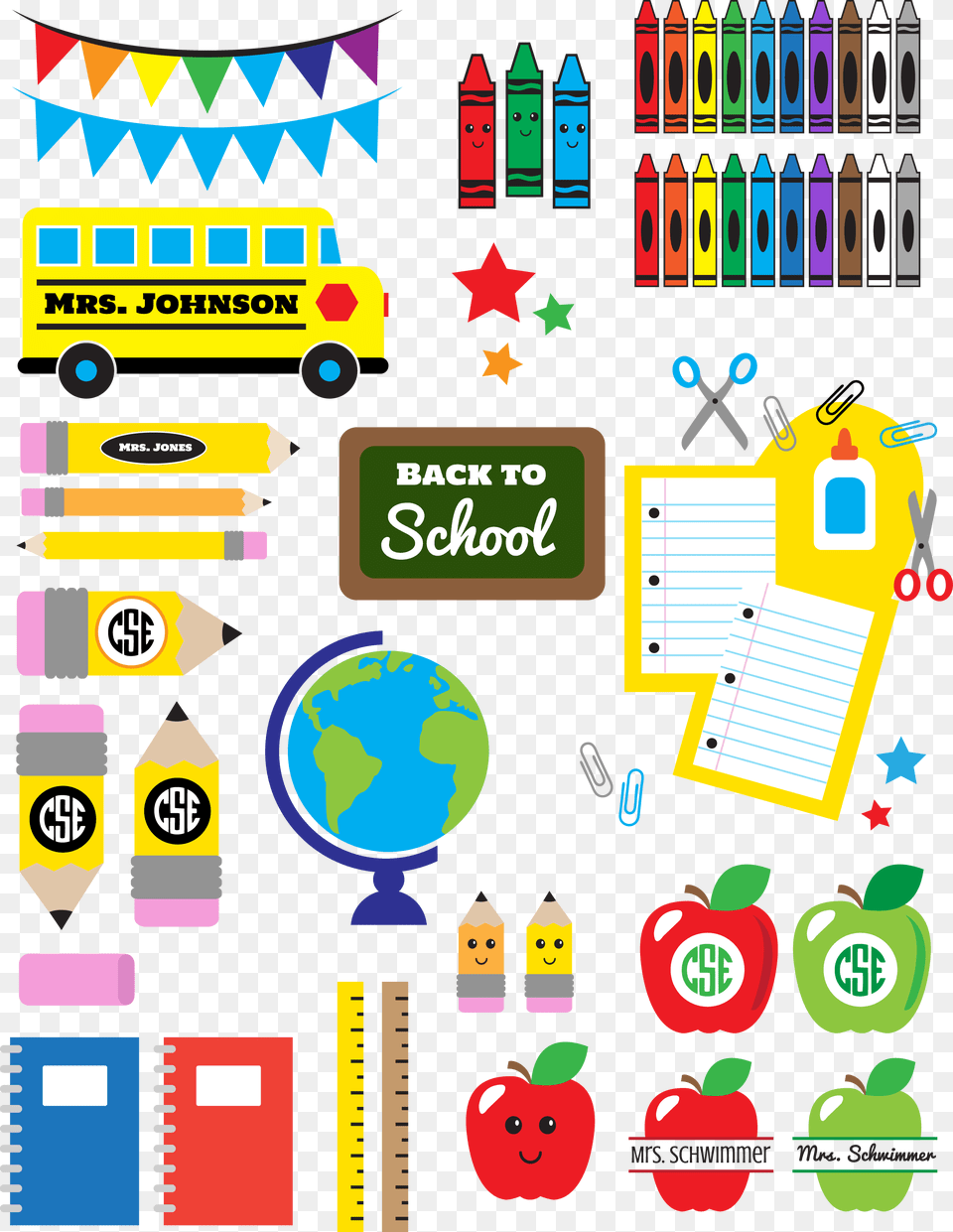 Back To School, Car, Transportation, Vehicle, Machine Free Transparent Png