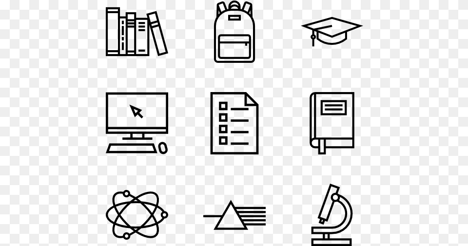 Back To School Back To School Icons, Gray Png