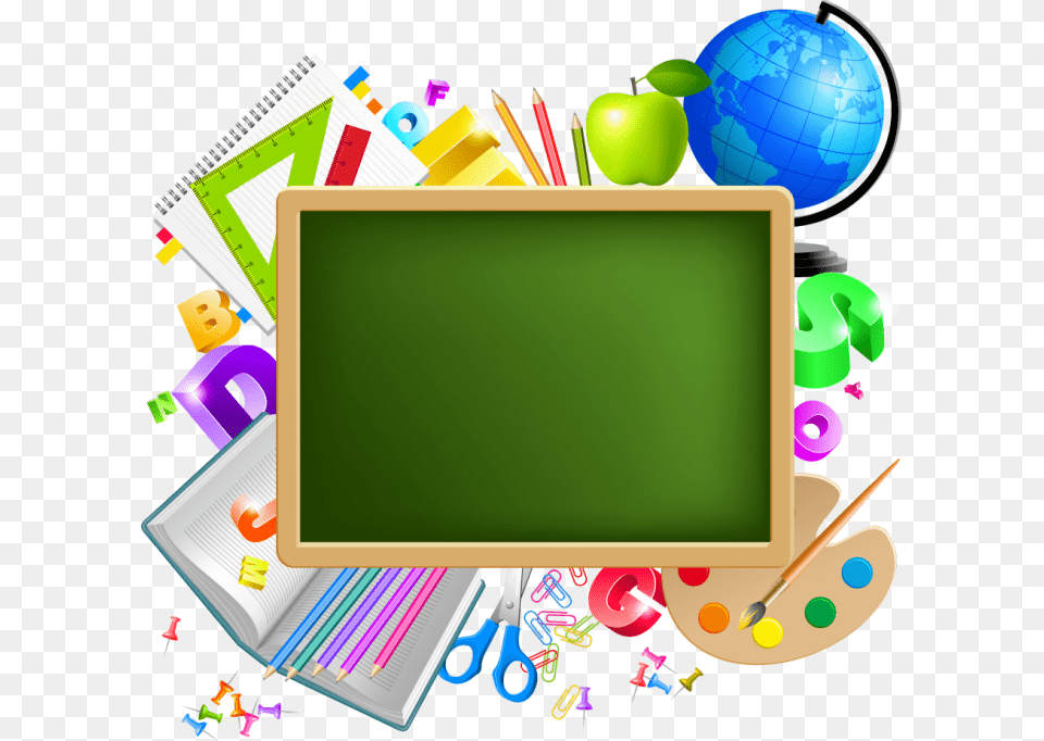 Back To School Borders School Board Transparent Background, Sphere, Screen, Monitor, Hardware Free Png