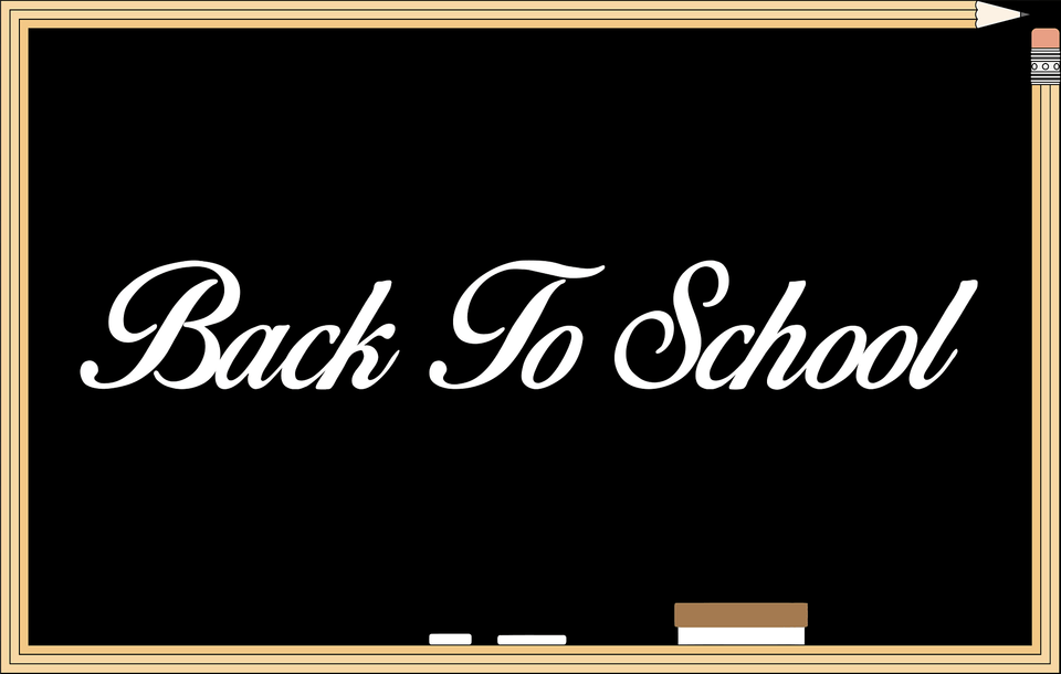 Back To School Chalkboard Message Clipart, Blackboard, Text Png