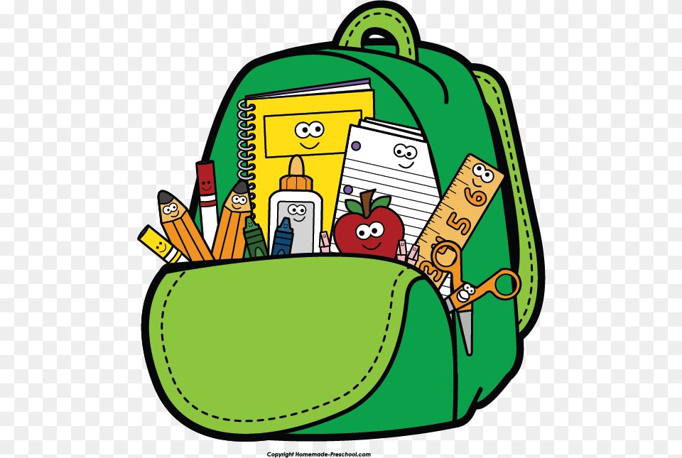 Back To School Clip Art Teacher School Clipart, Bag, Backpack, Ammunition, Grenade Png Image