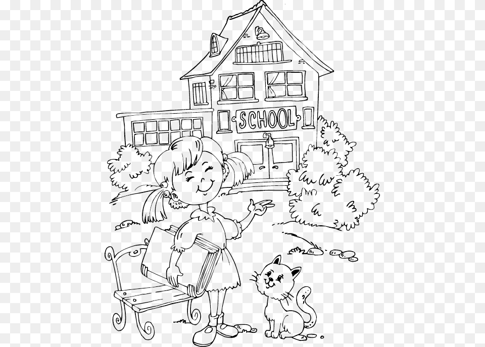 Back To School Coloring Pages Free Printables, Art, Doodle, Drawing Png