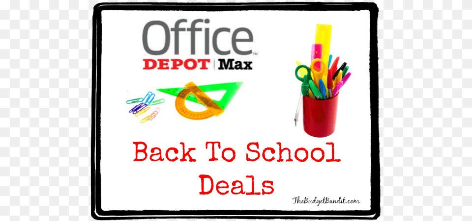 Back To School Deals From Office Depot And Office Max Office Max Free Png Download