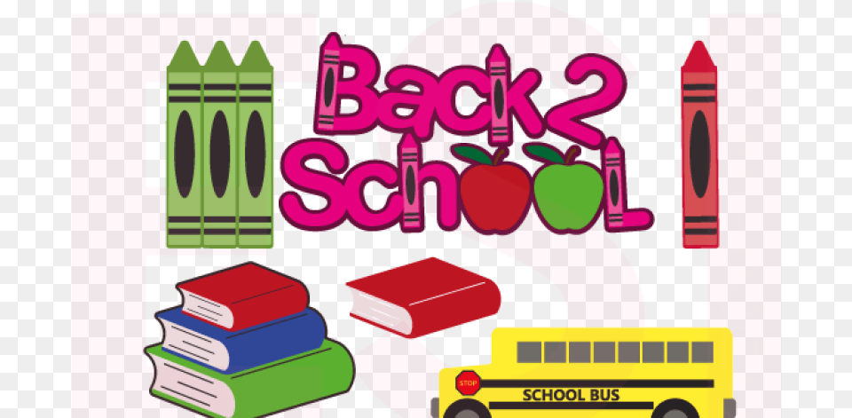 Back To School Designs Bundle, Art, Graphics, Bus, Vehicle Free Png