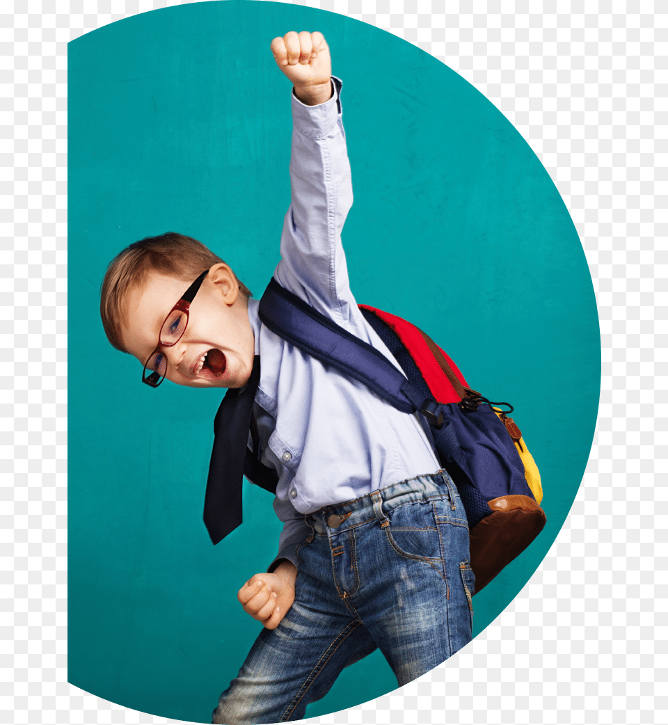 Back To School Excitement, Happy, Head, Person, Hand Free Png Download