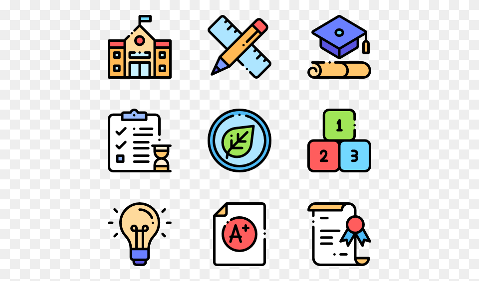 Back To School Icons, Light, Text, Scoreboard Png Image