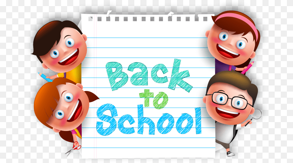 Back To School Kids Transparent Image Kids Back To School, Baby, Person, Face, Head Free Png Download