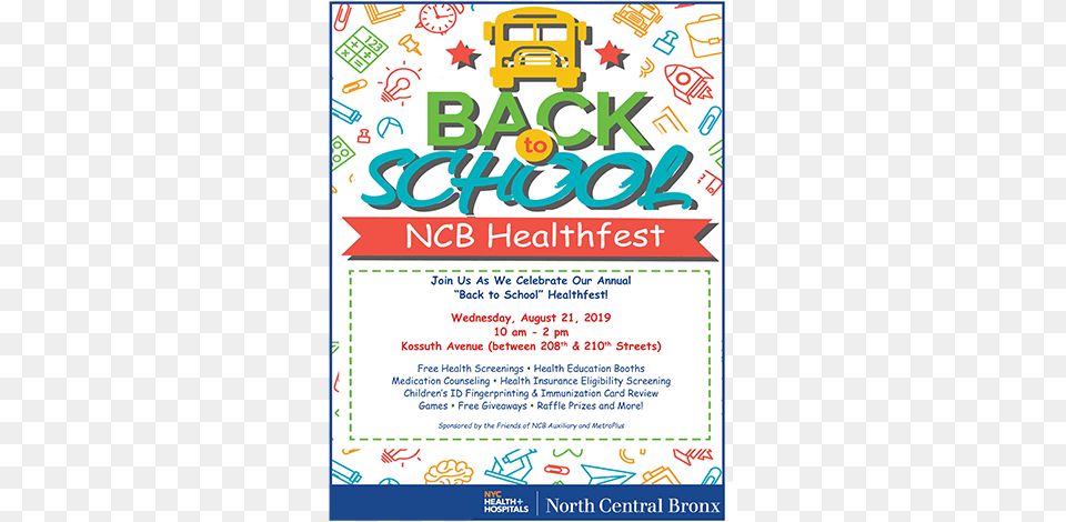 Back To School Nyc 2019, Advertisement, Poster, Bus, Transportation Free Transparent Png