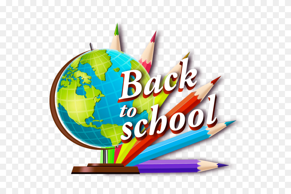 Back To School School Globe And Vector For, Pencil, Astronomy, Outer Space, Planet Free Png