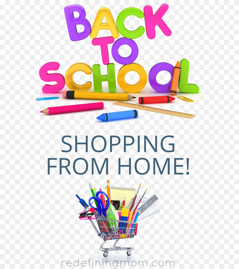 Back To School Shopping Clipart Clip Art, Advertisement, Poster, Graphics, People Png