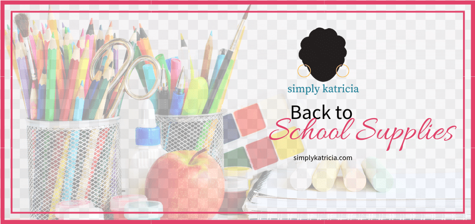 Back To School Supplies Photograph, Apple, Food, Fruit, Plant Free Png Download