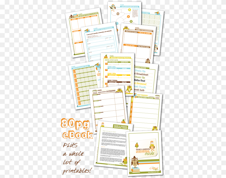 Back To School Survival Guide Brochure, Page, Text, Advertisement, Poster Free Transparent Png