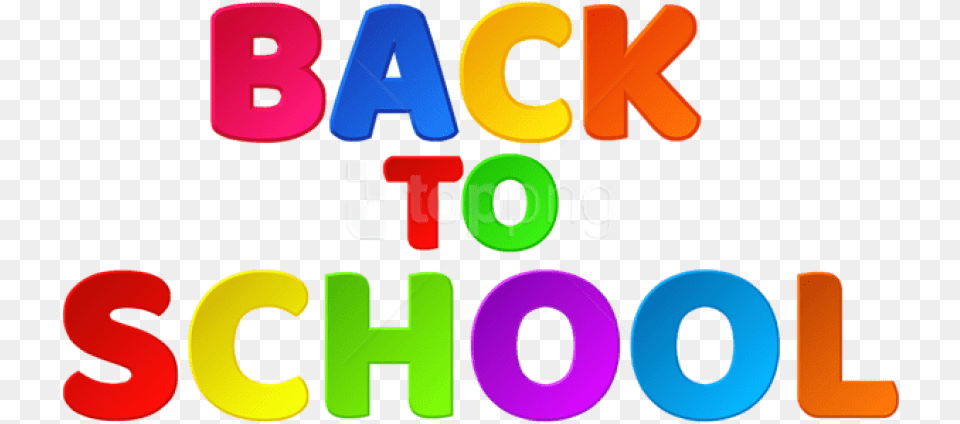 Back To School Text Clipart Photo Back To School, Number, Symbol Png Image