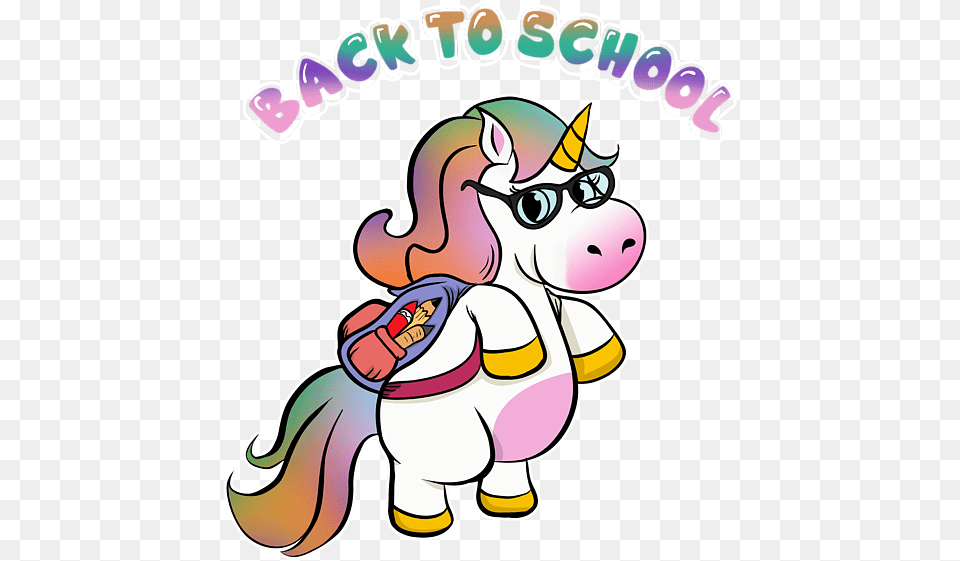 Back To School Unicorn Clipart, Baby, Person, Book, Comics Free Png