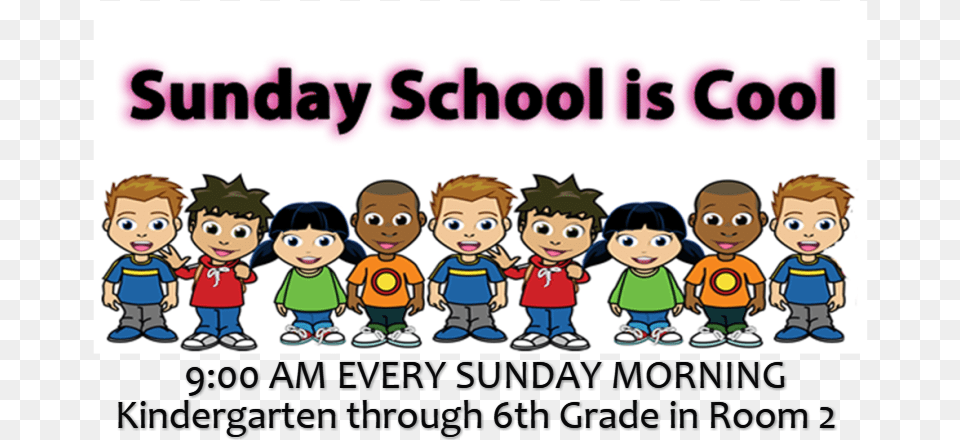 Back To Sunday School Clipart, Book, Comics, Publication, Baby Free Transparent Png