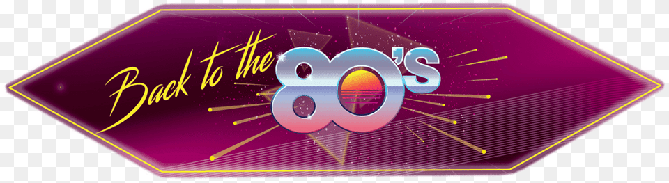 Back To The 80 S Back To The 80s Banner, Purple, Symbol Free Png