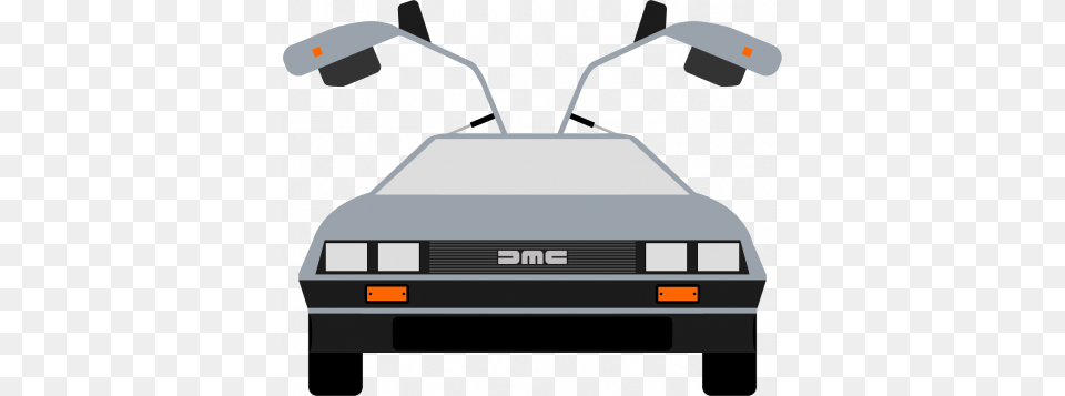 Back To The Future Car Clipart Delorean Time Machine Cartoon, Electronics, Hardware, Computer Hardware, Transportation Free Png Download