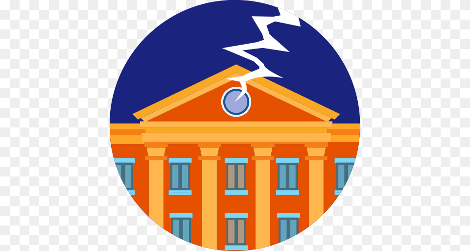 Back To The Future Clock Clock Tower Flash Tower Icon, Architecture, Building, Parliament, Pillar Png Image