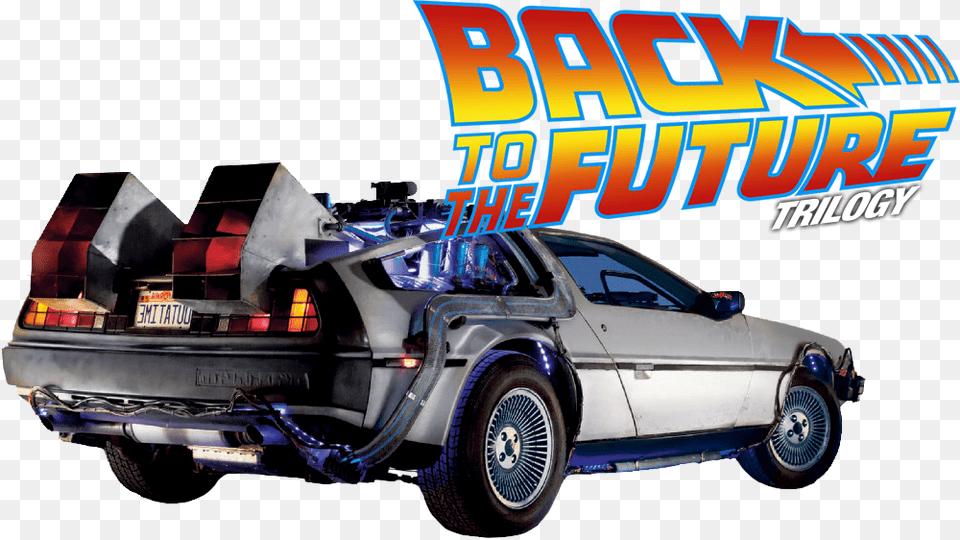 Back To The Future Delorean Back To The Future Line Art, Alloy Wheel, Vehicle, Transportation, Tire Free Png Download