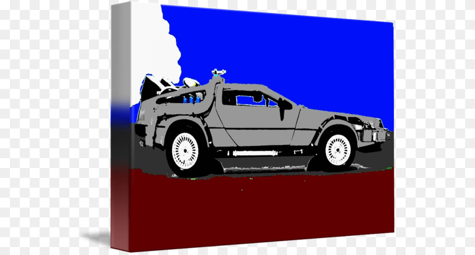 Back To The Future Delorean Shadow Color, Tow Truck, Transportation, Truck, Vehicle Png Image