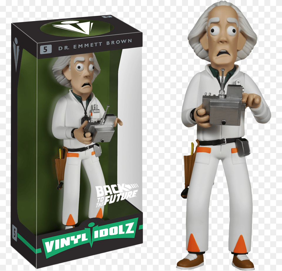 Back To The Future Doc Brown Toys, Figurine, Person, Face, Head Png