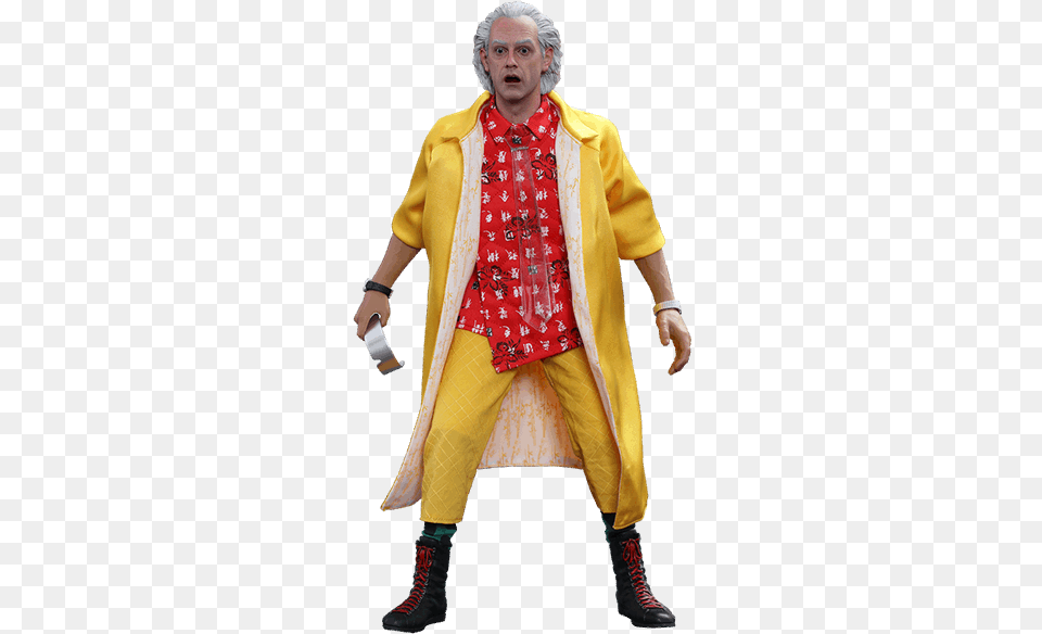 Back To The Future Figure, Clothing, Coat, Adult, Costume Free Png