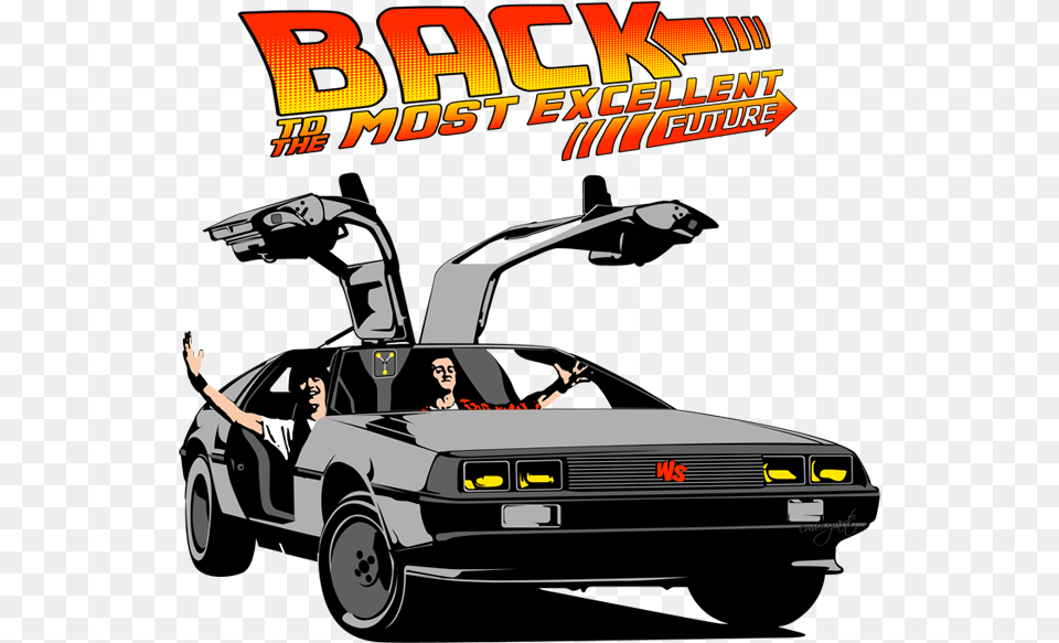 Back To The Future Kids T Shirt, Vehicle, Sports Car, Car, Coupe Free Transparent Png