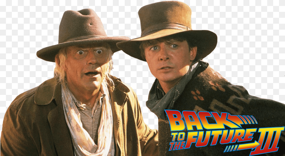 Back To The Future Part 3 Cowboy, Clothing, Sun Hat, Hat, Adult Free Transparent Png