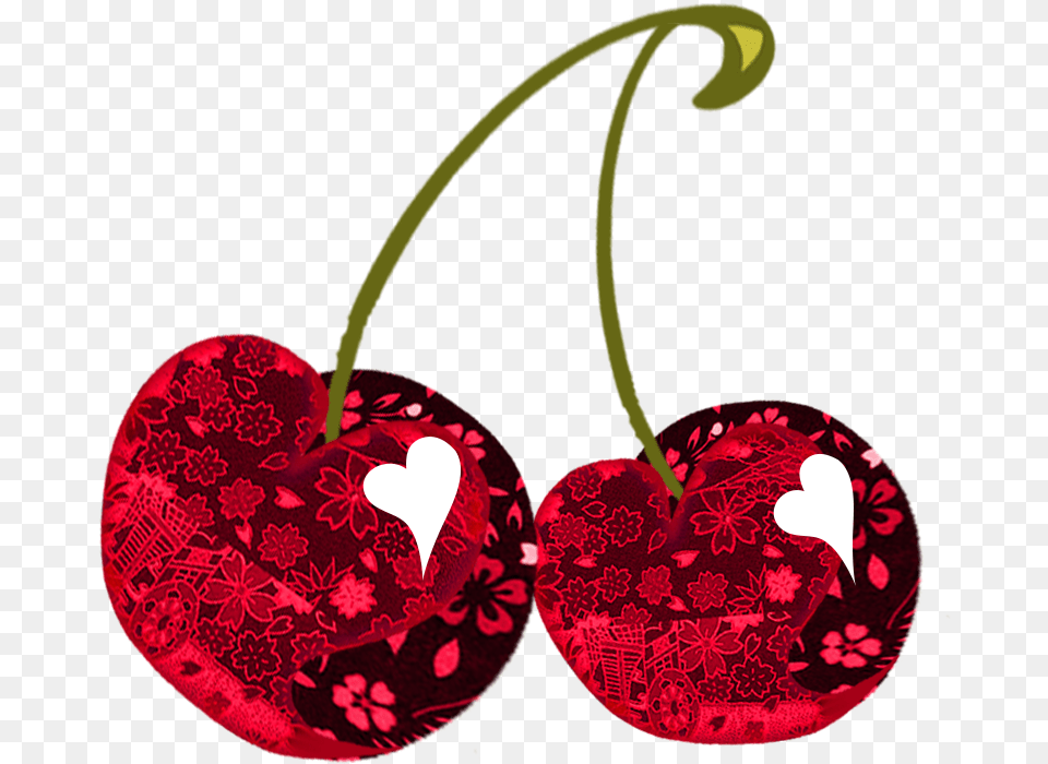 Back To Top Earrings, Cherry, Food, Fruit, Plant Free Png