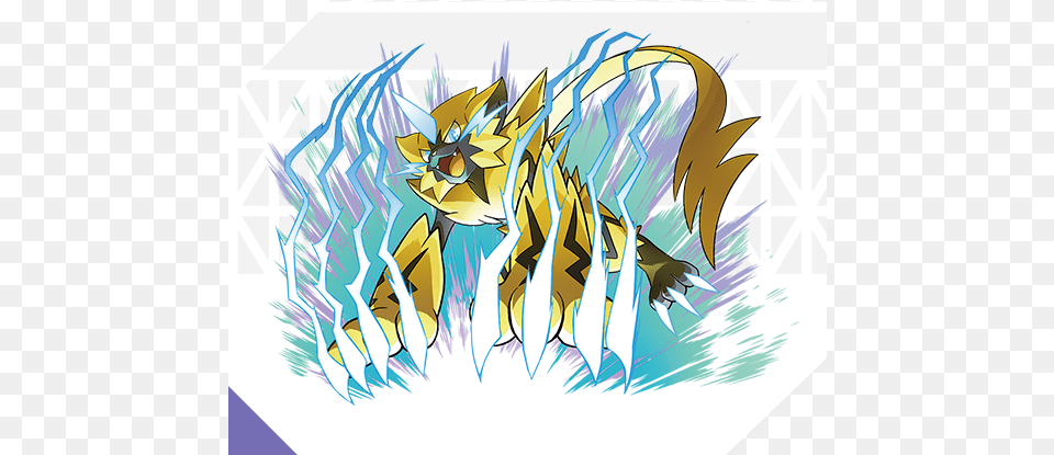 Back To Top Pokemon Zeraora, Art, Graphics, Book, Comics Free Png Download