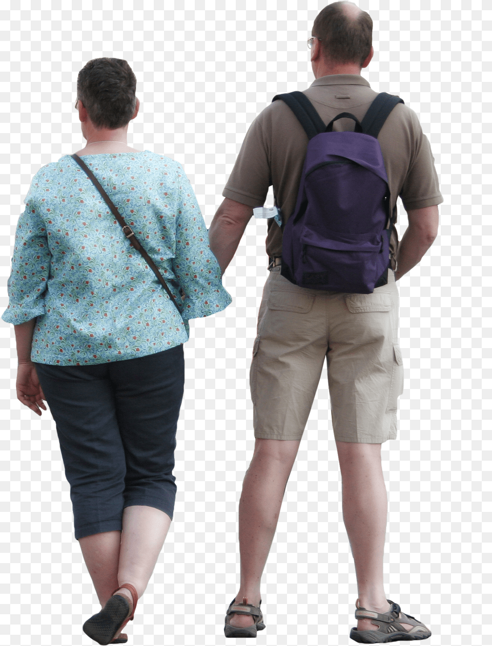 Back View Human Back View, Bag, Clothing, Shorts, Adult Free Png Download