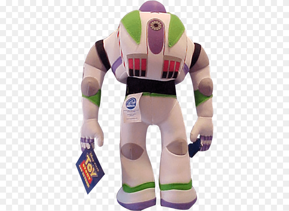 Back View Of Large Plush Buzz Lightyear Rag Dolls Figurine, Robot, Baby, Person Png