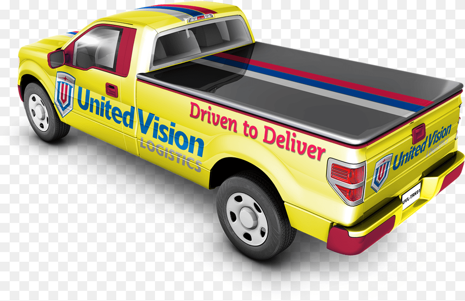 Back View Yellow Pickup Truck, Pickup Truck, Transportation, Vehicle, Machine Free Transparent Png