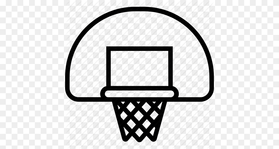 Backboard Bank Basket Basketball Board Net Swish Icon, Hoop, Cushion, Home Decor Png Image