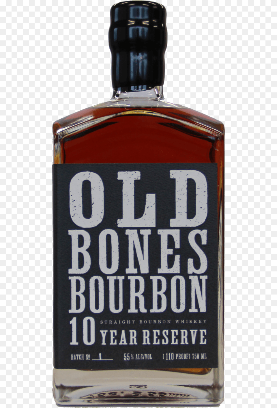 Backbone Old Bones 10 Yr Reserve Bourbon, Alcohol, Beverage, Liquor, Bottle Png Image