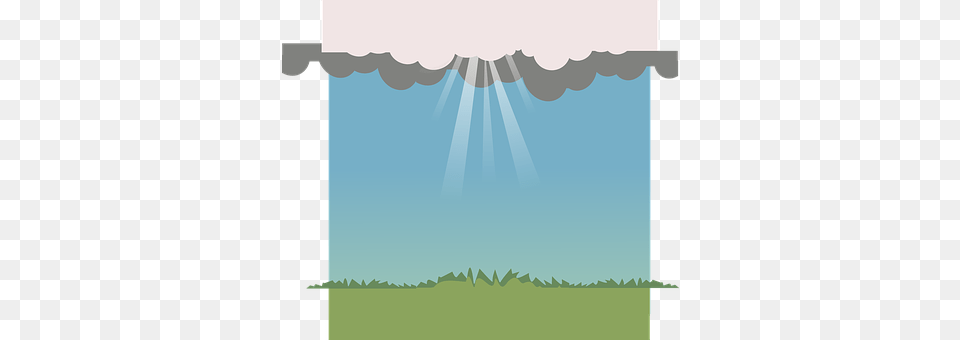 Background Blue Clouds Grass Rain Rays Sky, Nature, Outdoors, Sunlight, Water Free Transparent Png