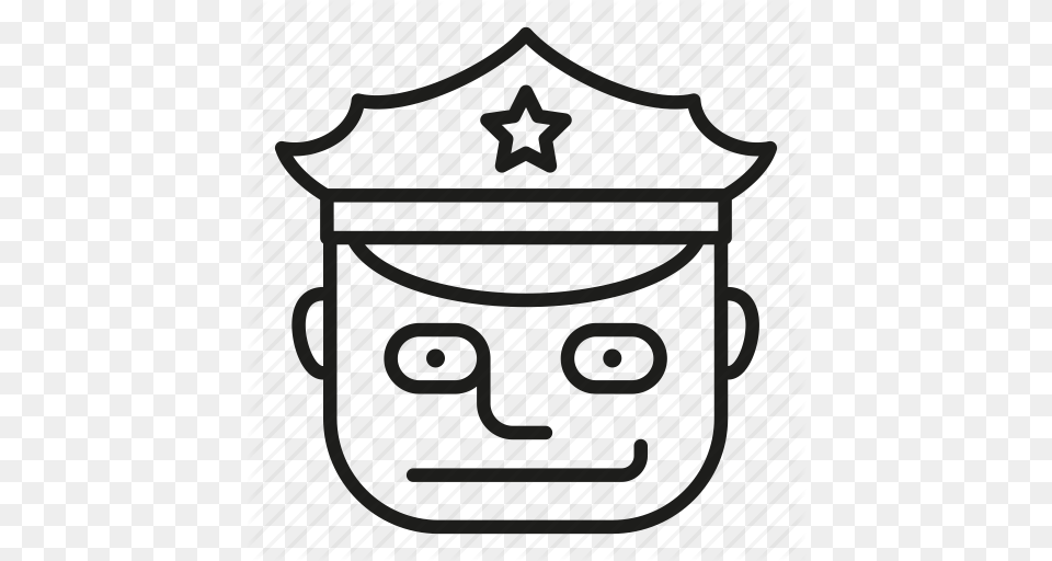 Background Cap Cop Flat Guard Hat Head Icon Illustration, Gate, Bag, Jar, Accessories Png