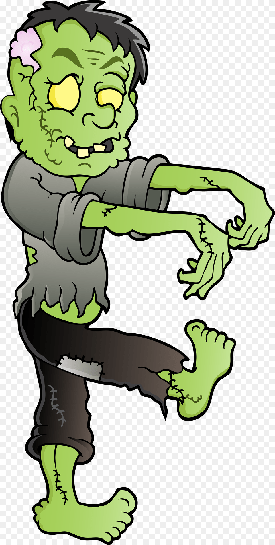 Background Cartoon Zombie, Baby, Person, Publication, Book Free Png Download